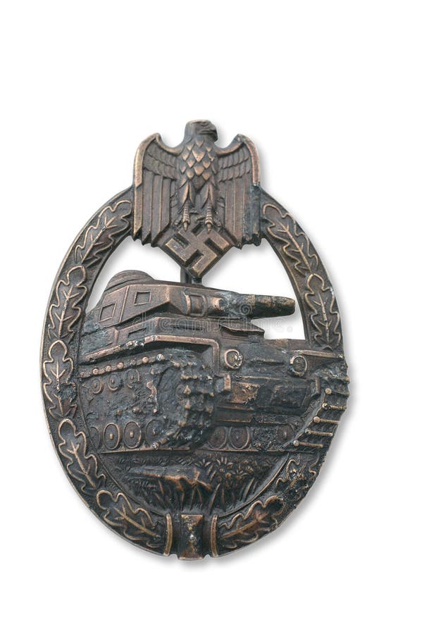 Breastplate tedesco (distintivo) per l'attacco del serbatoio fotografia stock libera da diritti Breastplate tedesco (distintivo) per l'attacco del serbatoio fotografia stock libera da diritti