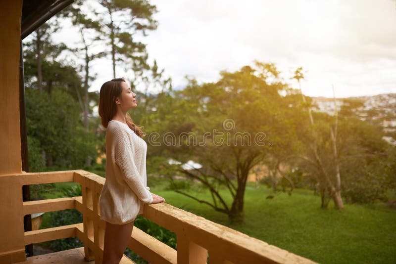 Breathing fresh air royalty free stock images Breathing fresh air royalty free stock images