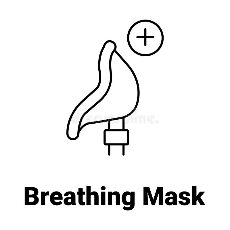 Oxygen Mask Line Drawing Stock Illustrations 239 Oxygen Mask Line