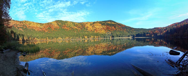 Breathtaking autumn landscape - panorama