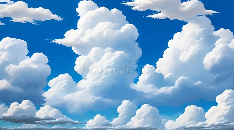 Each cloud is a masterpiece, rendered with exquisite detail. Soft, billowing cumulus clouds, their edges tinged with the golden light of the sun, seem to float effortlessly across the canvas. Each cloud is a masterpiece, rendered with exquisite detail. Soft, billowing cumulus clouds, their edges tinged with the golden light of the sun, seem to float effortlessly across the canvas.