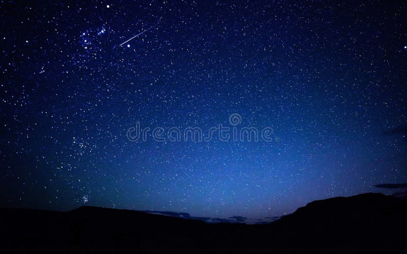 Breathtaking shot of the blue night sky full of beautiful stars