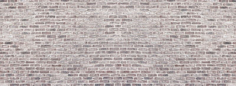 Bred r? d sjaskig textur f? r tegelstenv? gg Gammal murverkpanorama Kalkad panorama- tappningbakgrund f? r grovt murverk royaltyfria bilder