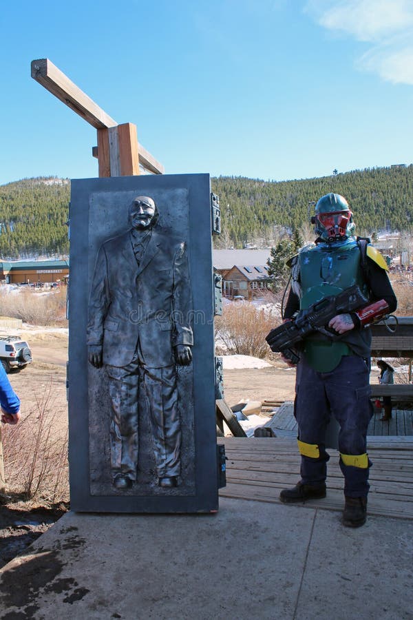 Bredo Morstol Sculpture Frozen Dead Guy Days Editorial Image Image