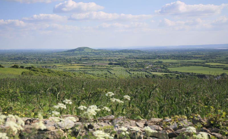 Brent Knoll and Quantock hills Somerset