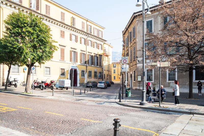 Piazza Martiri di Belfiore in Brescia city royalty free stock image Piazza Martiri di Belfiore in Brescia city royalty free stock image
