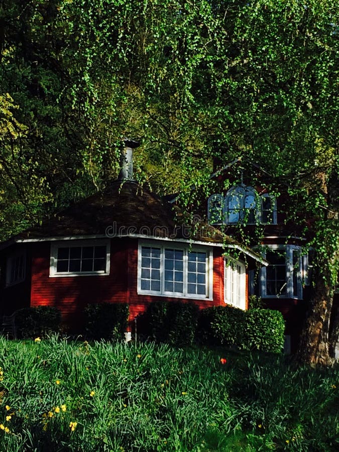 Gazebo Im Fr?hjahr See Caroline Vienna Virginia Stockbild - Bild von