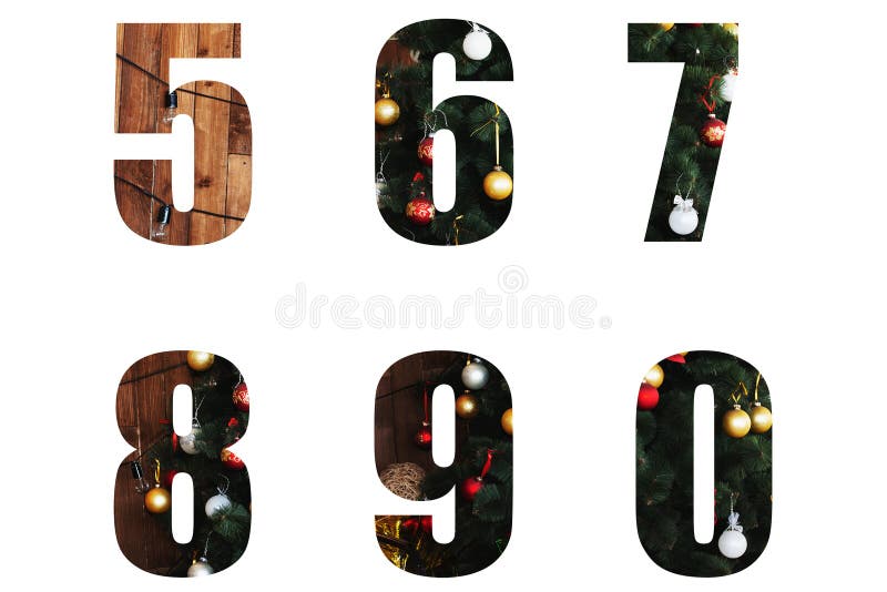 Nice Christmas Alphabet.New year letters of the alphabet 5 6 7 8 9 0. numbers from Christmas tree branches and Christmas toys, balls.Decorative letters for design. Nice Christmas Alphabet.New year letters of the alphabet 5 6 7 8 9 0. numbers from Christmas tree branches and Christmas toys, balls.Decorative letters for design.