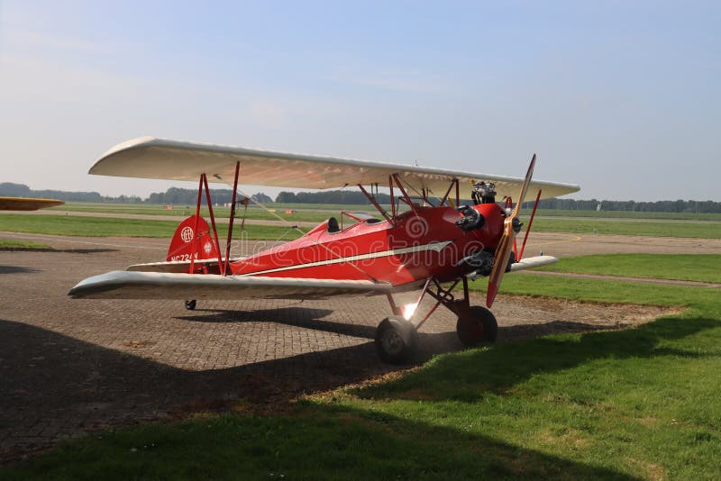 Brewster Fleet 7 NC724V on Platform at Lelystad Airport Editorial