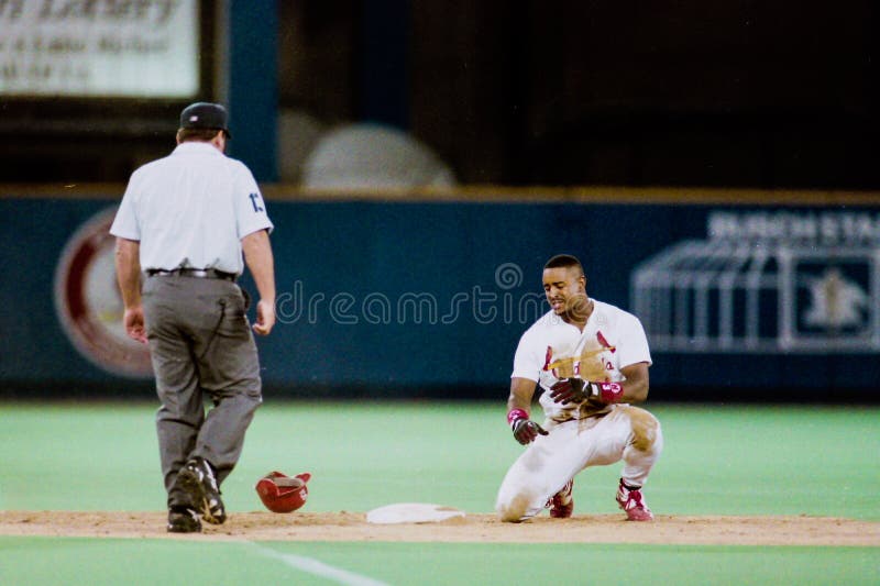 St. Louis Cardinals OF Brian Jordan. (Image from color slide). St. Louis Cardinals OF Brian Jordan. (Image from color slide)