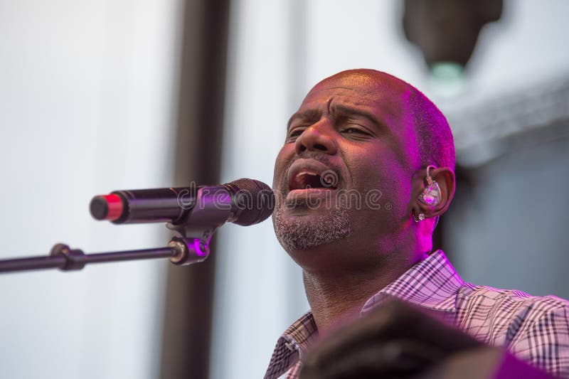 LINCOLN, CA - August 29: Brian McKnight performs at Thunder Valley Casino Resort in Lincoln, California on August 29, 2014