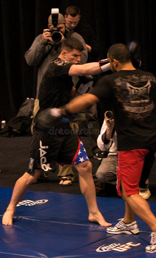 Brian Stann at the MGM practicing for UFC 125. Brian Stann at the MGM practicing for UFC 125