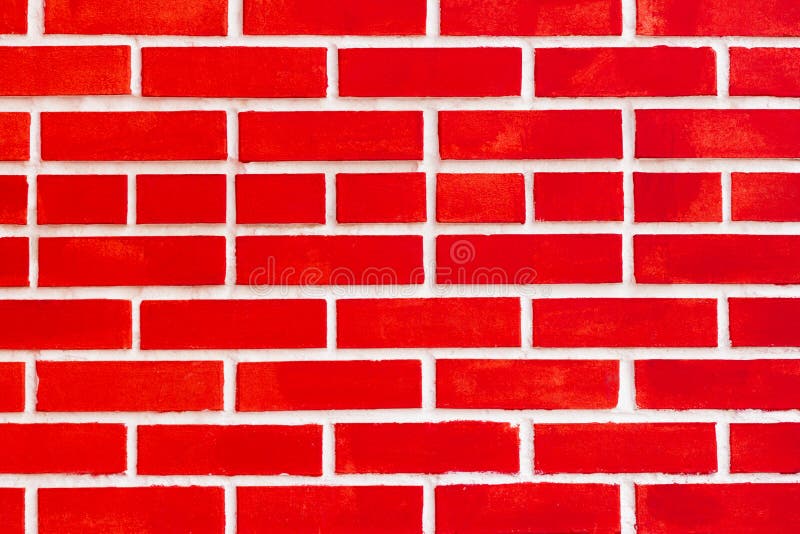Brick Background,red Brick Wall,brick Wall Painted Red Stock Photo - Image  of aged, painted: 152482194