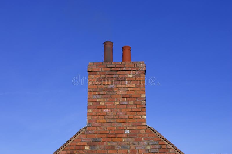 Brick chimney royalty free stock photo
