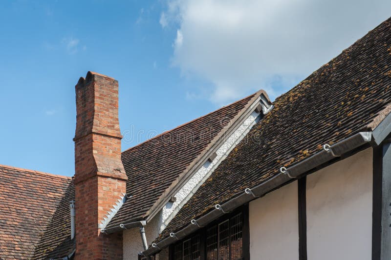 Brick chimney stock image