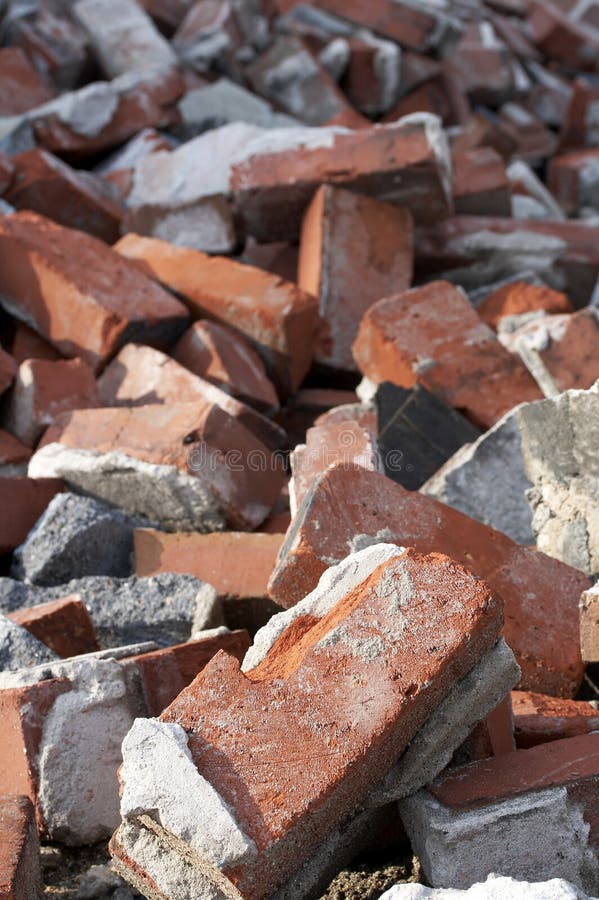 Brick pile royalty free stock images