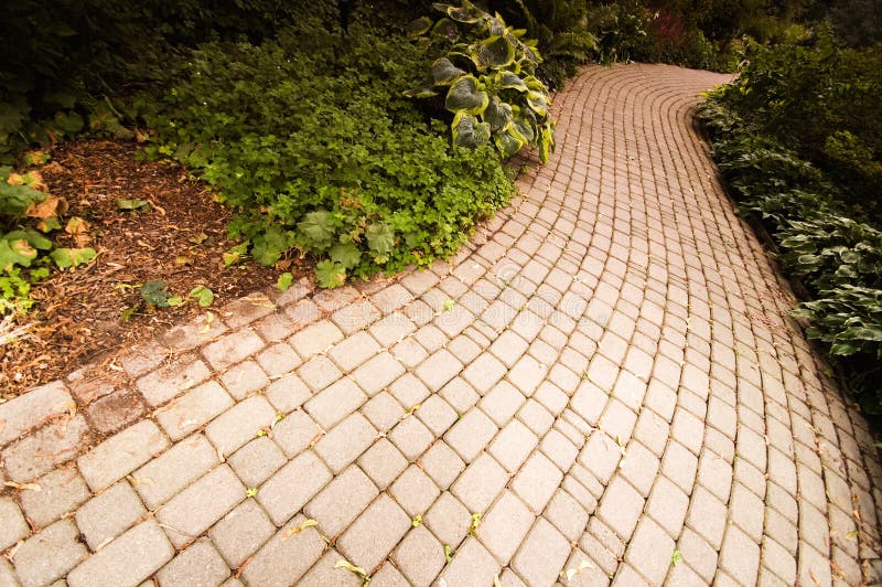 Brick Road royalty free stock image