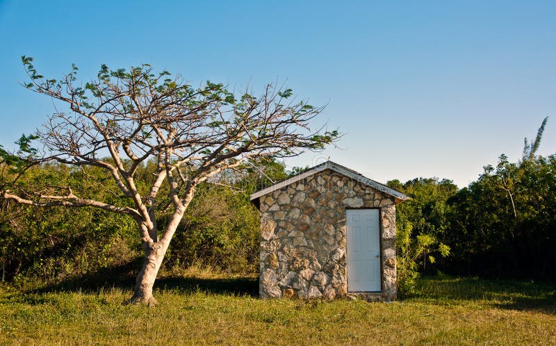 Brick Shed stock image. Image of outdoor, stone, house 