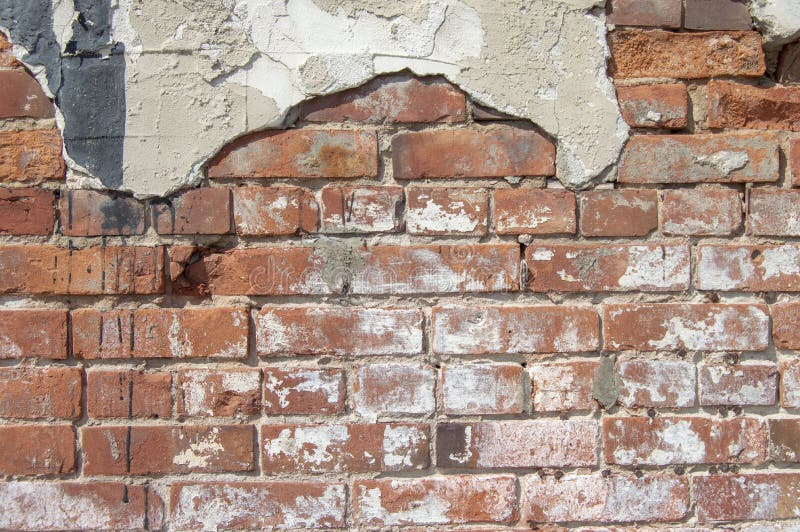 Brick and Stucco Wall Detail Stock Photo Image of plaster, structure
