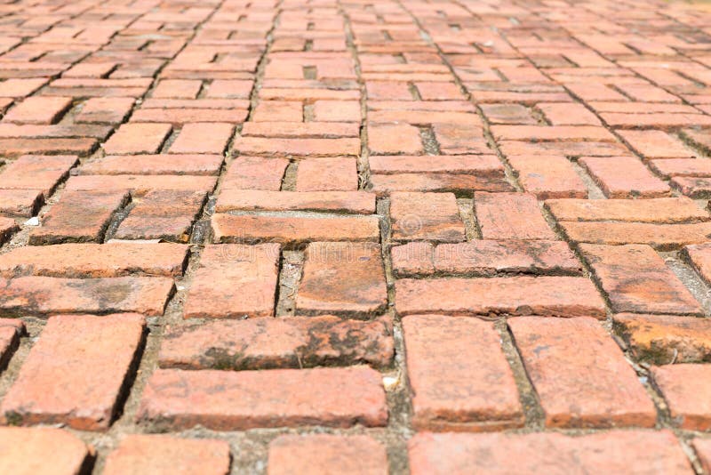 Brick walk way stock photos