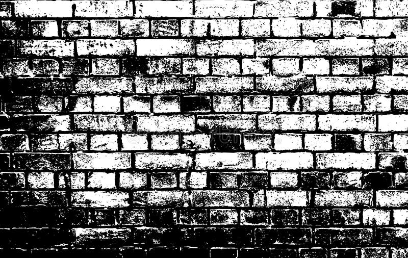 Silhouette of dirty brick wall