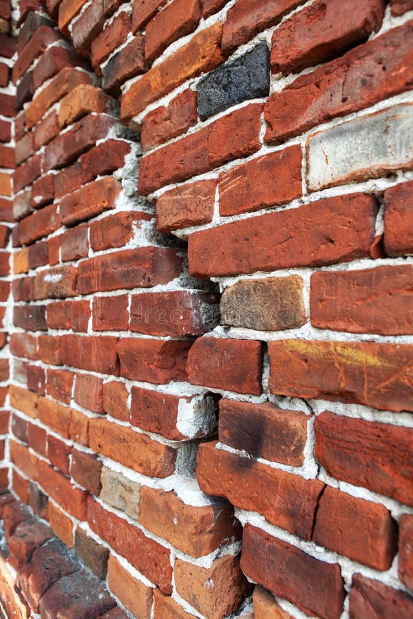 Brick Wall Background, Cracked Brick Wall Stock Photo Image of interior, backgrounds 72294270