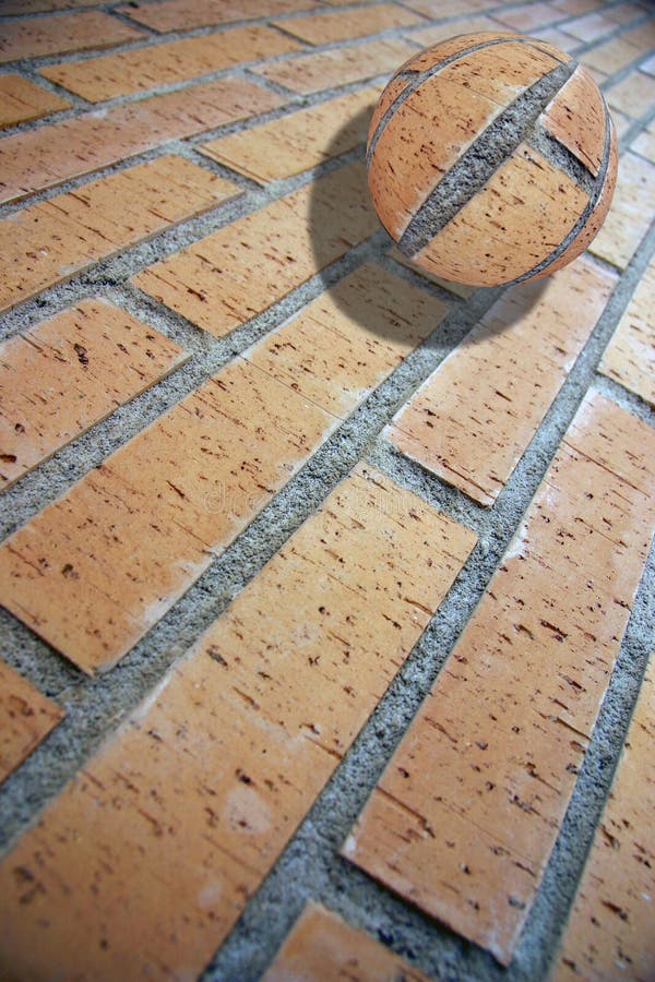 Brick Wall Ball Picture. Image 8373332