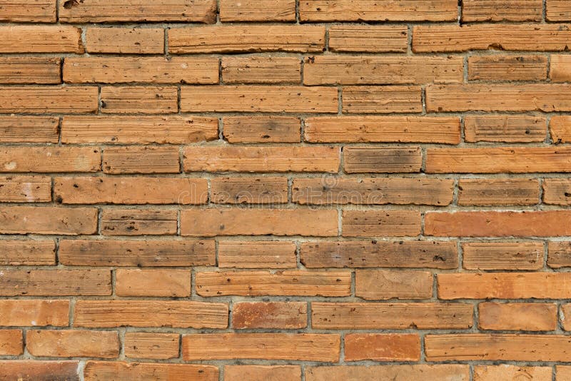 Brick wall design pattern background, outdoor day light