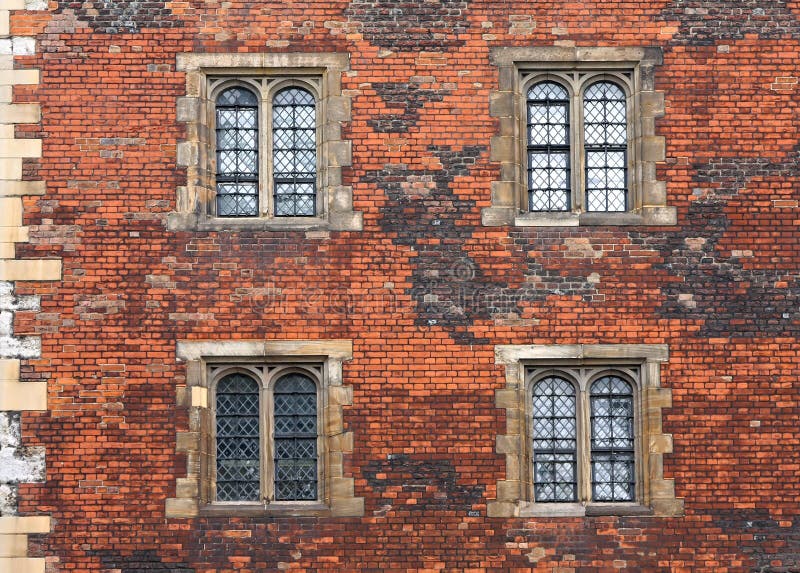 Brick wall facade stock photo. Image of texture, architecture 26375192
