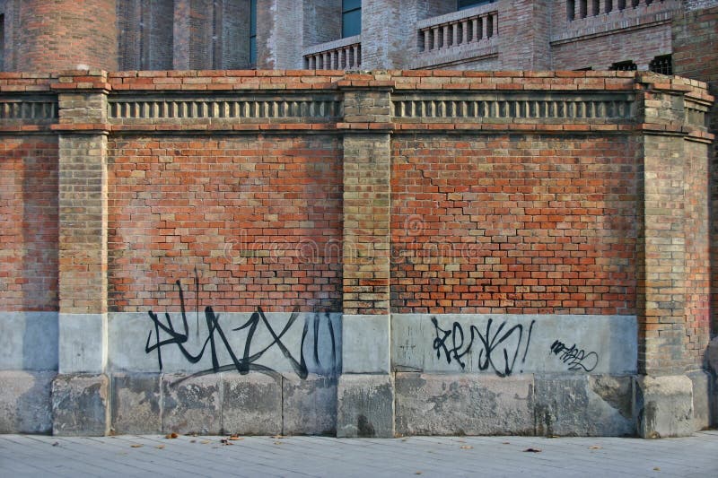 Graffiti On A Brick Wall