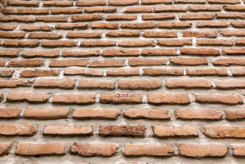 Brick Wall with a Large Layer of Mortar Stock Photo Image of