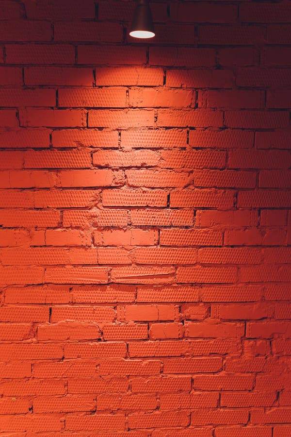 Brick Wall with Light for Abstract Background. Stock Photo Image of