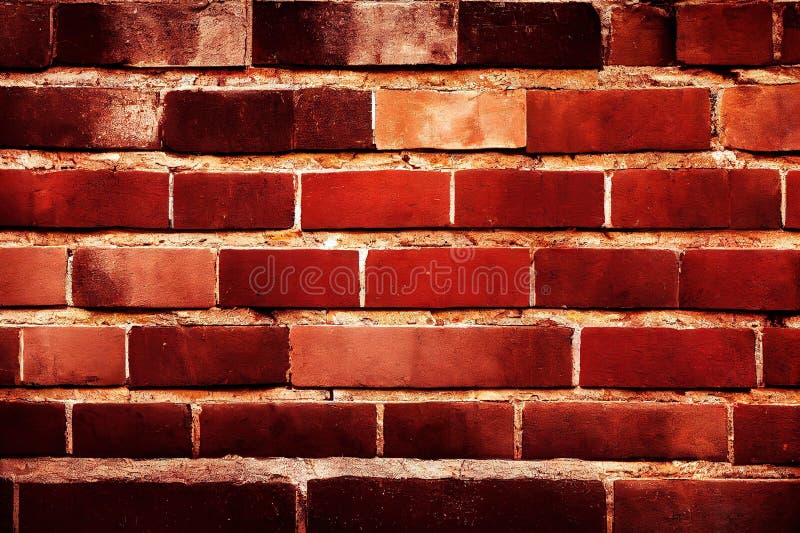 Brick Wall. Old Vintage Brick Wall Pattern Stock Illustration