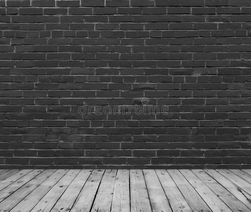 Brick Wall Painted with Black Paint. Stock Photo Image of masonry