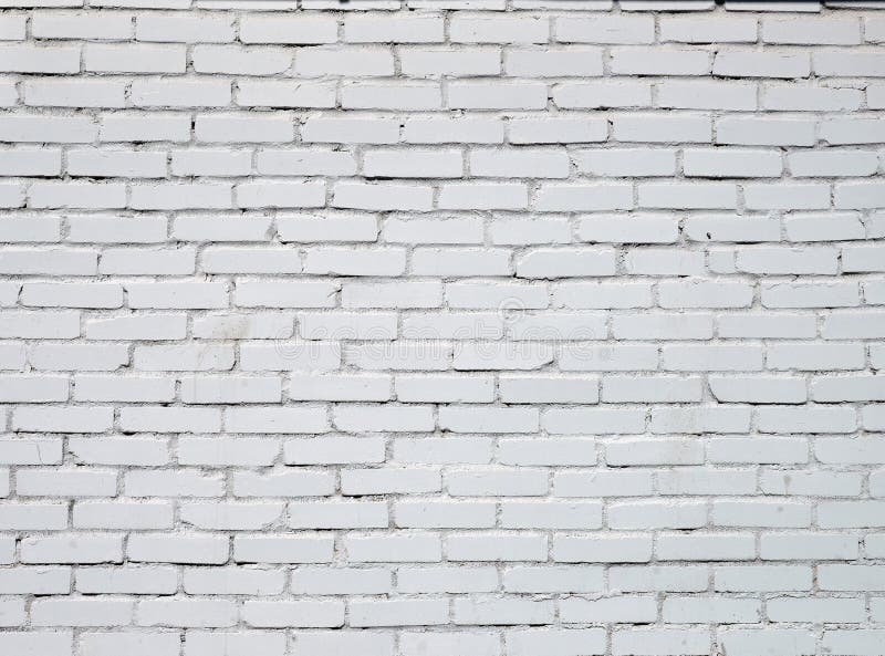 Brick Wall Painted with White Paint Stock Photo Image of surface