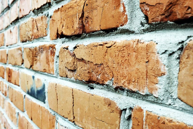A Brick Wall in Perspective 2 Stock Illustration Illustration of