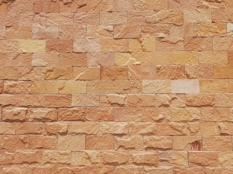 Brick wall of red color, wide panorama of masonry, Old vintage paper texture or background