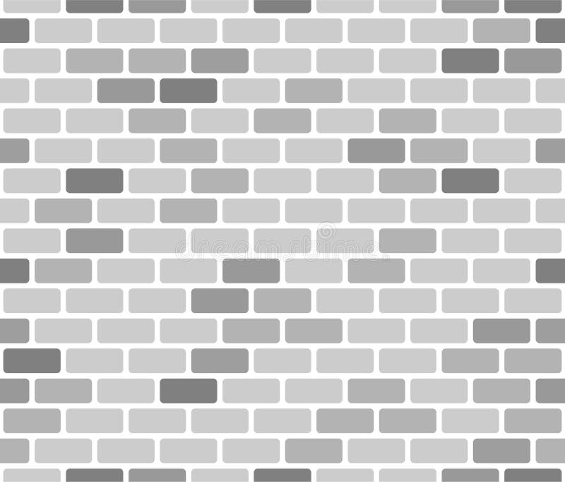 Brick wall seamless pattern, gray on white background. vector illustration Brick wall seamless pattern, gray on white background. vector illustration