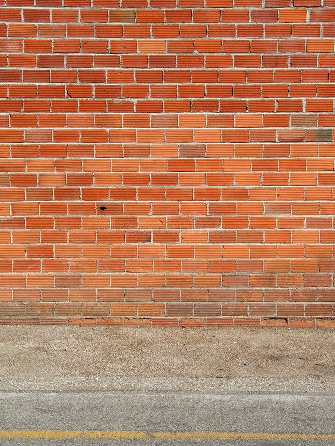Brick wall and sidewalk stock photo. Image of sidewalk 2100188