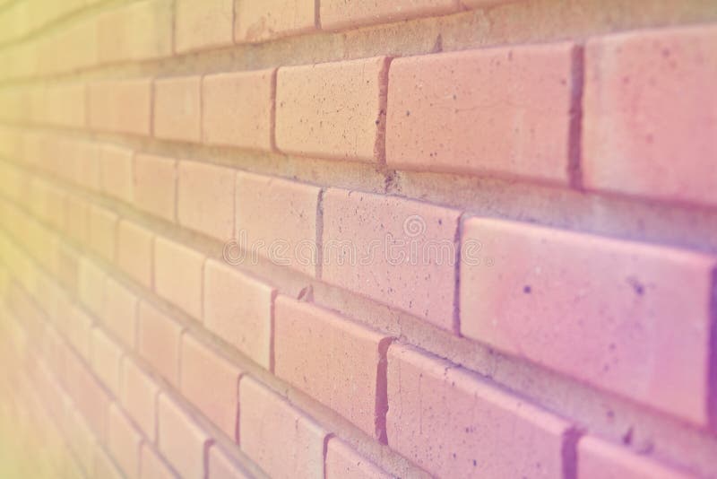 Brick wall in soft retro style for Abstract background.