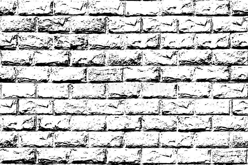 Brick wall texture. Black and white distress background. Grunge brickwall texture. Rustic block pattern. Building backdrop for eff