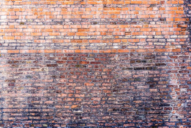 Red brick wall texture, detailed