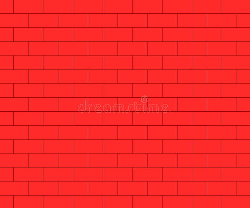 Brick Wall Using Stretcher Bond for Construction without Plaster only