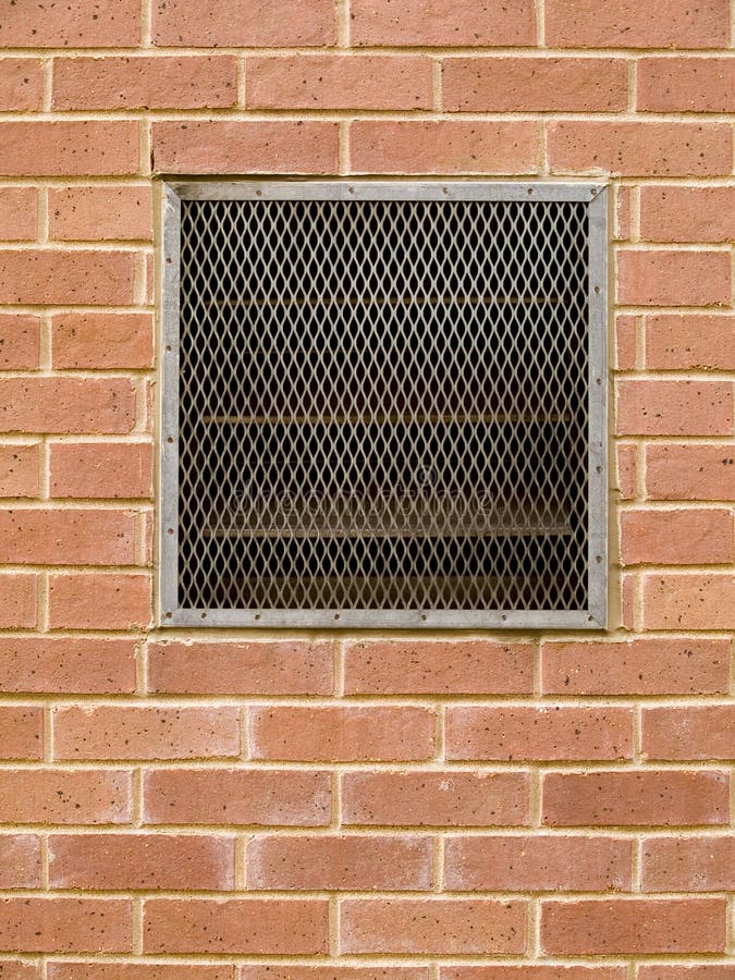 Vent in a brick wall stock photo. Image of texture, construct - 15837652