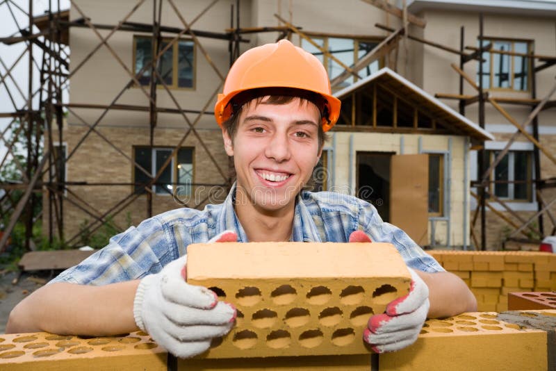 Bricklayer stock images