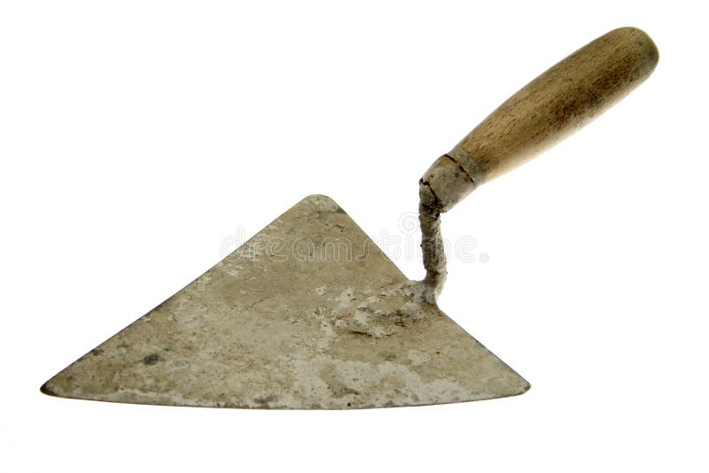 Bricklayers Trowel and Mortar Stock Image Image of tradesman