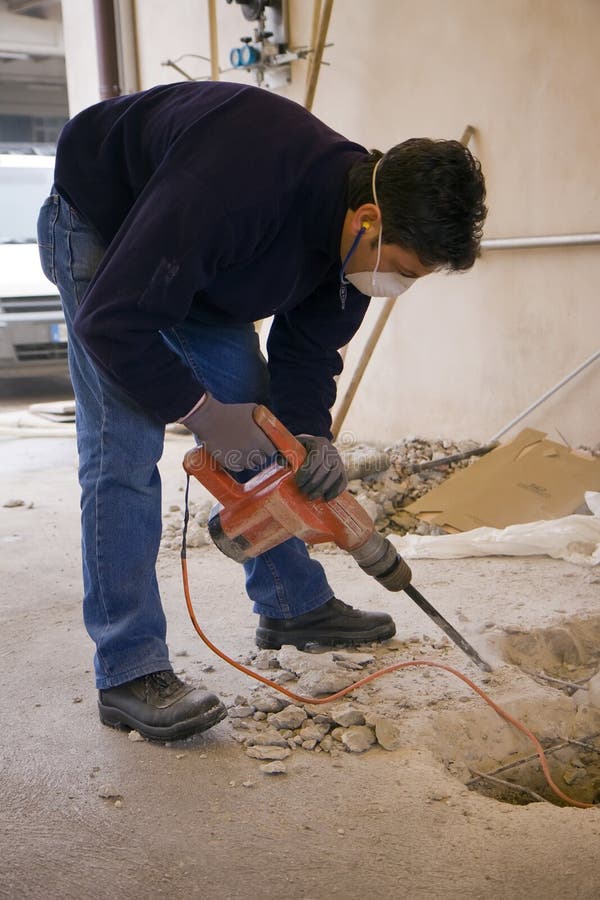 Bricklayer stock image