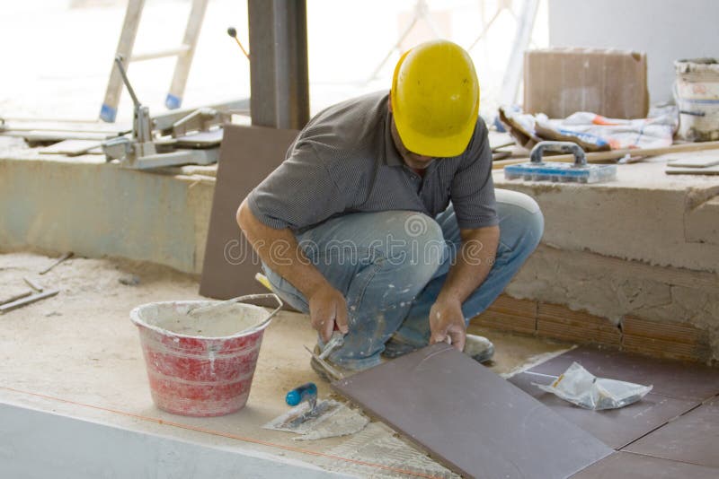Bricklayer royalty free stock images