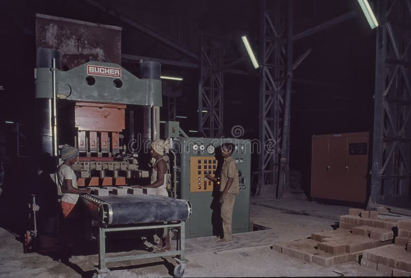 Kiln Bricks Manufacturing in India Editorial Stock Image Image of