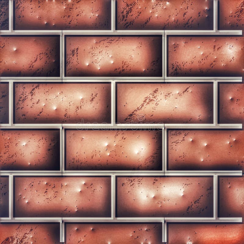 Bricks Wall Texture for Games or Wallpaper Stock Illustration